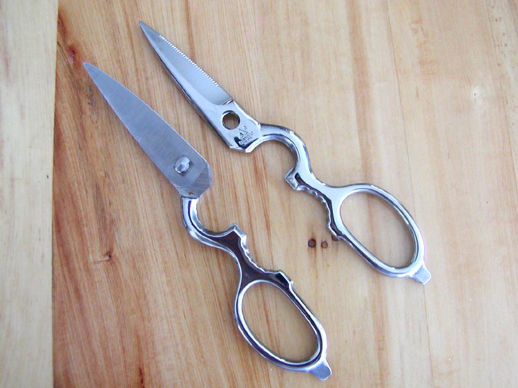 Japanese Stainless Steel Kitchen Scissors Detachable Gold