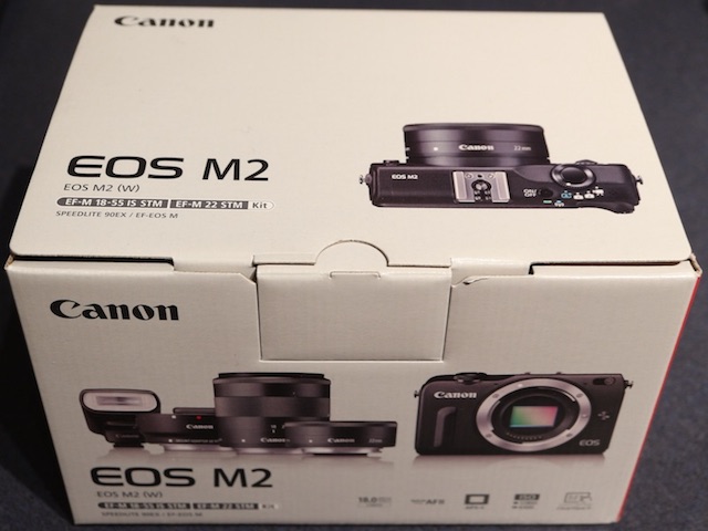 Canon EOS M2 White (Body, plus accessories. No lens.) camera