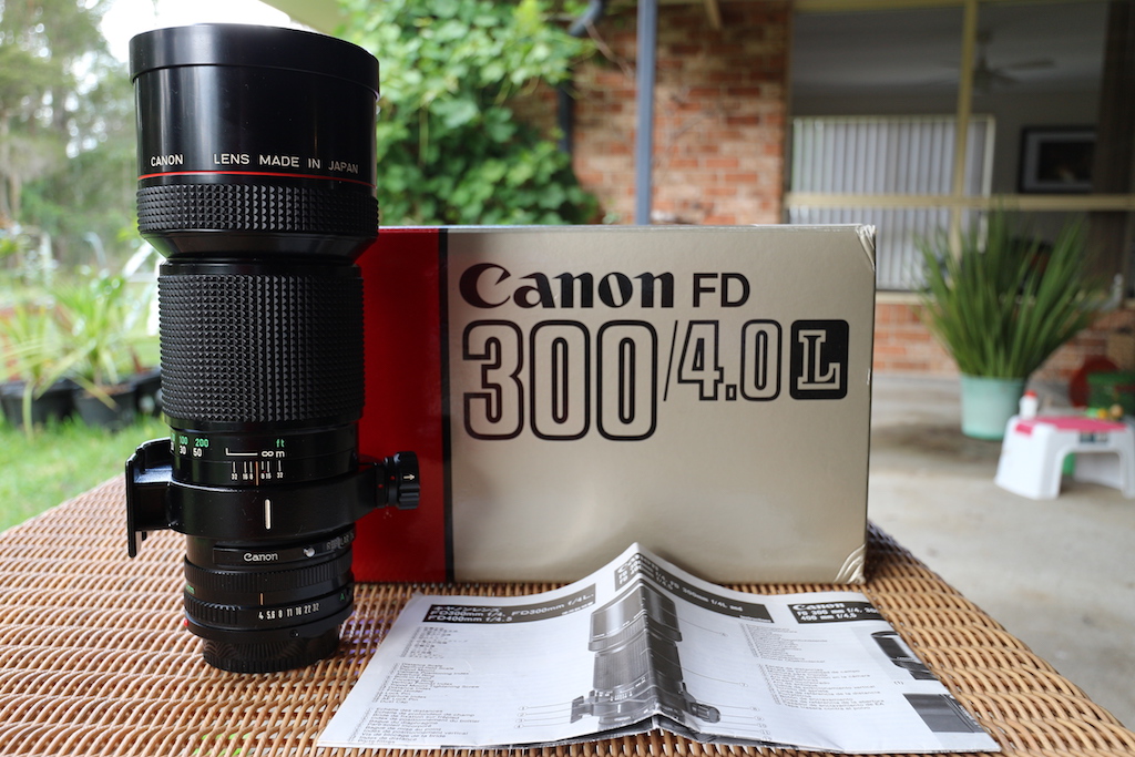 Canon New FD 300mm F4 L (Near Mint, my benchmark lens.) - JPY82